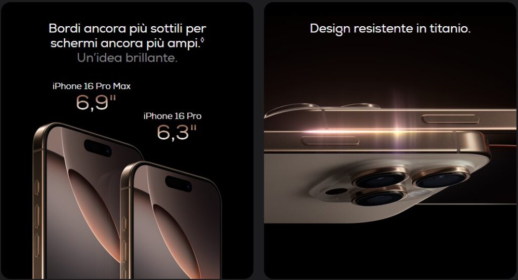 Apple iPhone 16 Pro Design e dimensioni