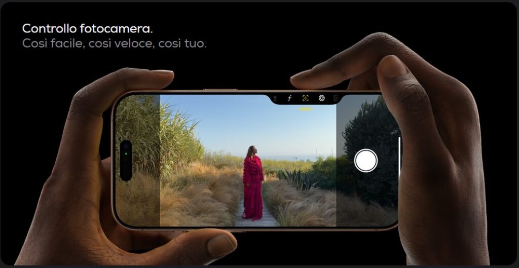 Tasto controllo fotocamera