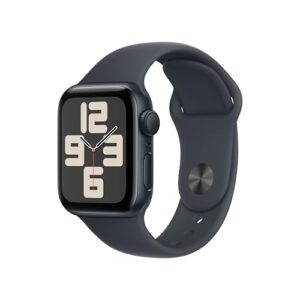 Apple Watch SE GPS, Cassa 40 mm in alluminio mezzanotte con Cinturino Sport mezzanotte - S/M