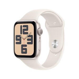 Apple Watch SE GPS, Cassa 44 mm in alluminio galassia con Cinturino Sport galassia - M/L