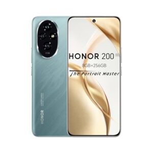 HONOR 200 Smartphone, telefono 5G, 8GB RAM 256GB Memoria 6,7", ricarica rapida da 5.200 mAh a 100 W, tripla fotocamera principale da 50 MP, ultrasottile da 7,7 mm, Emerald Green