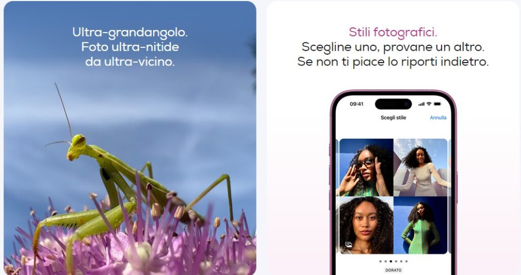 iPhone 16 foto e video