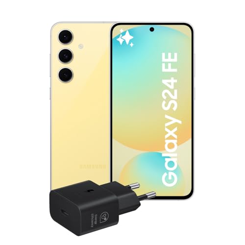 Samsung Galaxy S24 FE Giallo: 128 GB e 8GB RAM Display Dynamic AMOLED 2X 6.7 Pollici, Dual SIM, Fotocamera 50MP