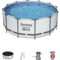 Bestway - Piscina fuori terra 56420 Rotonda Steel Pro Max 366x122 cm