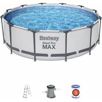 Bestway - Piscina fuori terra rotonda 56418 Steel pro max 366x100 cm