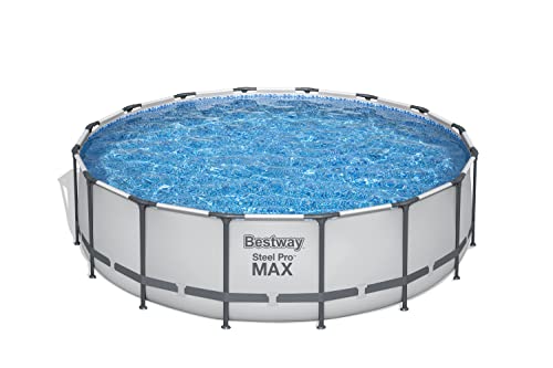 Bestway 5612Z-5 Set Piscina fuori Terra Steel Pro MAX Rotonda da 488x122 cm