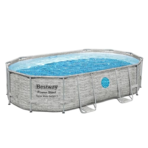 Bestway 5619W Piscina base Power Steel™ Swim Vista™ ovale da 488x305x107 cm