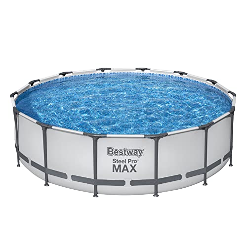 Bestway 56950-5 Set Piscina Fuori Terra Steel Pro MAX Rotonda da 427x107 cm