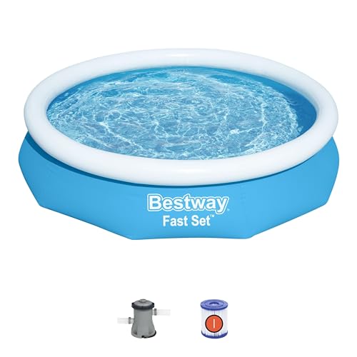 Bestway 57458 Set Piscina Gonfiabile Fast Set Rotonda da 305x66 cm