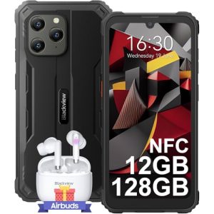 Blackview Rugged Smartphone 2024, BV5300Plus Telefono Indistruttibile, 12GB+128GB/2TB Espandibile/Octa-core, 6.1'' HD+, 6580mAh, NFC/Face ID/GPS/Modalità Guanto/4G Dual SIM Cellulare Robusto/273g