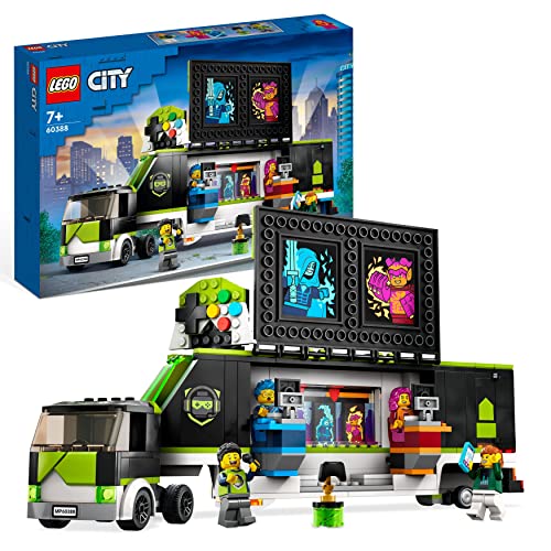 LEGO 60388 City Camion Dei Tornei Di Gioco, Set Con Veicolo Giocattolo Per I Fan Dei Videogiochi E Di ESport, Idee Regalo Per Bambini E Bambine