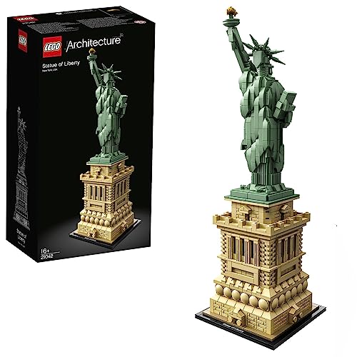 LEGO Architecture Statua della Libertà, Kit Modellismo per Adulti, Modellino da Costruire Souvenir di New York, Idea Regalo Donna o Uomo, Decorazione per Casa, Hobby Creativo da Collezione 21042