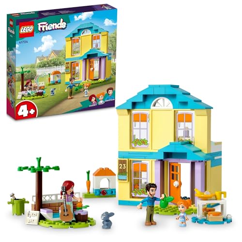 LEGO Friends La Casa di Paisley, Casa delle Bambole con 3 Mini Bamboline, Coniglio e Accessori, Giochi per Bambina e Bambino dai 4 Anni in su, Personaggi Serie 2023 41724