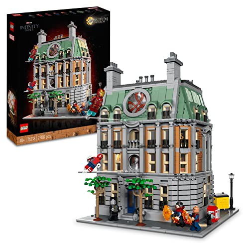 LEGO Marvel Sanctum Sanctorum, Modellino da Costruire Modulare a 3 piani con Minifigure tra cui Doctor Strange e Iron Man, Set Infinity Saga da Collezione, Idee Regalo Adulti, Uomo, Donna e Fan 76218