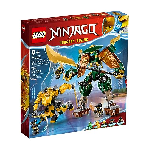 Lego Ninjago 71794 The Ninjas Lloyd e Arin Robot Team, Ninja Toy for Children