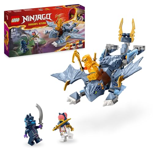 LEGO NINJAGO Draghetto Riyu, Modellino da Costruire di Drago Giocattolo con 3 Minifigure di Personaggi Ninja, Giochi d'Azione per Bambini e Bambine da 6 Anni in su, Idea Regalo 71810