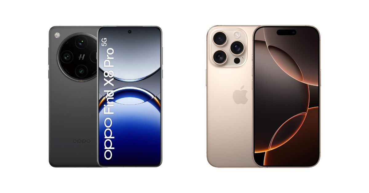 OPPO Find X8 Pro vs iPhone 16 Pro: il confronto