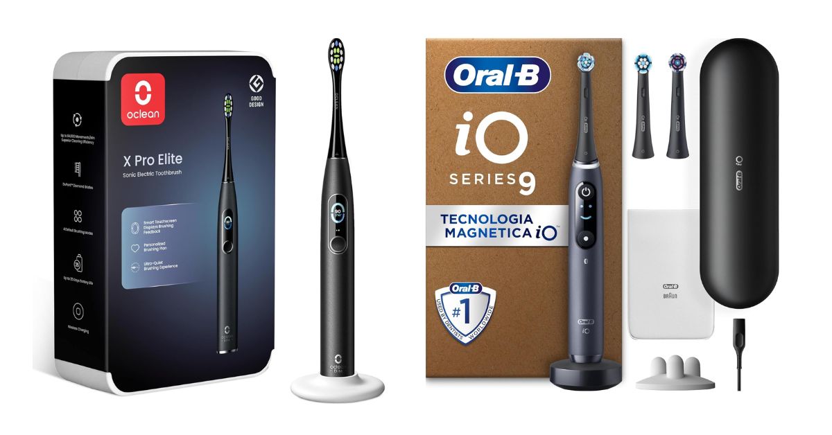 Oclean X Pro Elite vs Oral-B iO: quale spazzolino elettrico scegliere?