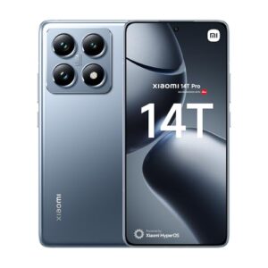 Xiaomi 14T Pro (Smartphone) Display da 6.67'' 144Hz Next-Generation AI, MTK 9300+, Leica Summilux, AISP, Supporta HyperCharge 120W e 50W wireless, 3.4GHz, 12GB+512GB, Titan Blue