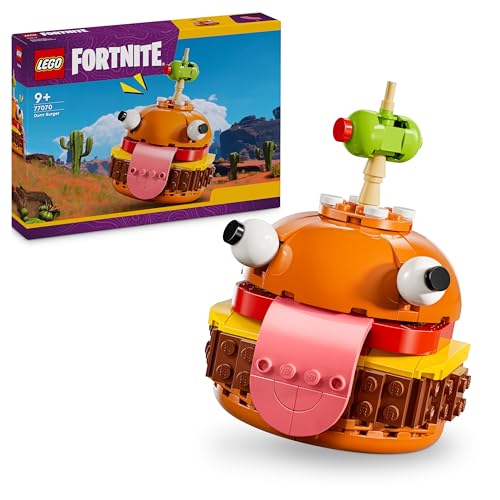 LEGO Fortnite Durrr Burger, Action Figure da Costruire di Hamburger Giocattolo, Personaggio del Videogioco da Collezione, Giochi Creativi per Bambini e Bambine da 9 Anni in su, Idea Regalo 77070