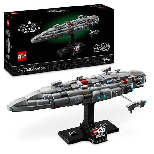LEGO Star Wars 75405 Starcruiser Home One, Modellino da Costruire di Astronave da Collezione con Fregata Medica Nebulon-B, Idea Regalo di Compleanno per Adulti, Uomo e Donna da Il Ritorno dello Jedi