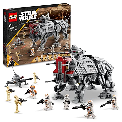 LEGO Star Wars Walker AT-TE, Set da La Vendetta dei Sith, Modellino da Costruire con Gambe Snodabili, 3 Minifigure dei Cloni Soldato, Figure di Droidi da Battaglia e un Droide Ragno, Idee Regalo 75337