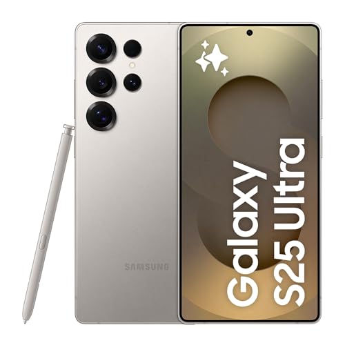Samsung Galaxy S25 Ultra Smartphone AI, 3 anni di Garanzia del produttore, Display 6.9'' QHD+ Dynamic AMOLED 2X, Fotocamera 200MP, RAM 12GB, 256GB, 5.000 mAh, Titanium Gray [Versione italiana]