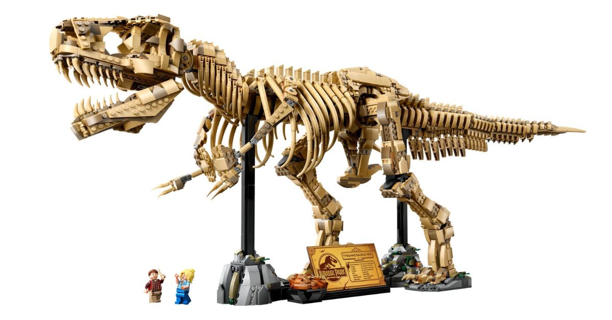 LEGO svela il maestoso fossile di Tirannosauro: oltre un metro di pura magnificenza