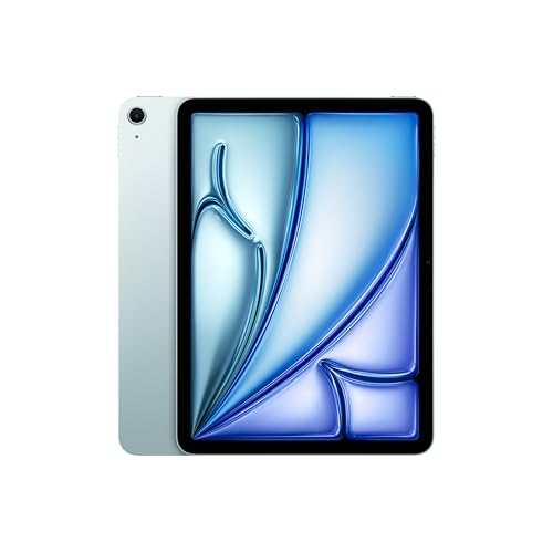Apple iPad Air 11'' con chip M3: Apple Intelligence, 256 GB, fotocamera frontale e posteriore da 12MP, Wi-Fi 6E, Touch ID, un giorno intero di batteria — Azzurro