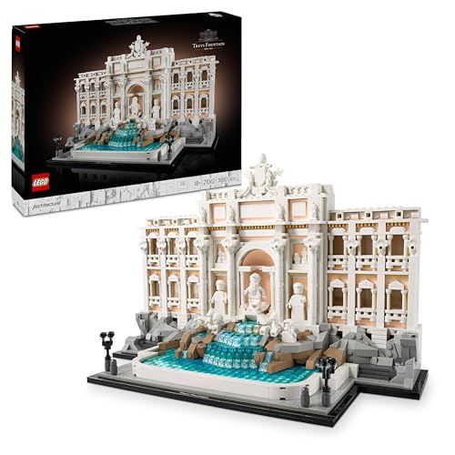 LEGO Architecture Fontana di Trevi - Kit Modellismo di Monumenti Barocchi con Facciata di Palazzo Poli e Sculture - Fai da Te per Adulti da Collezione - Regalo Uomo o Donna Amanti della Storia - 21062