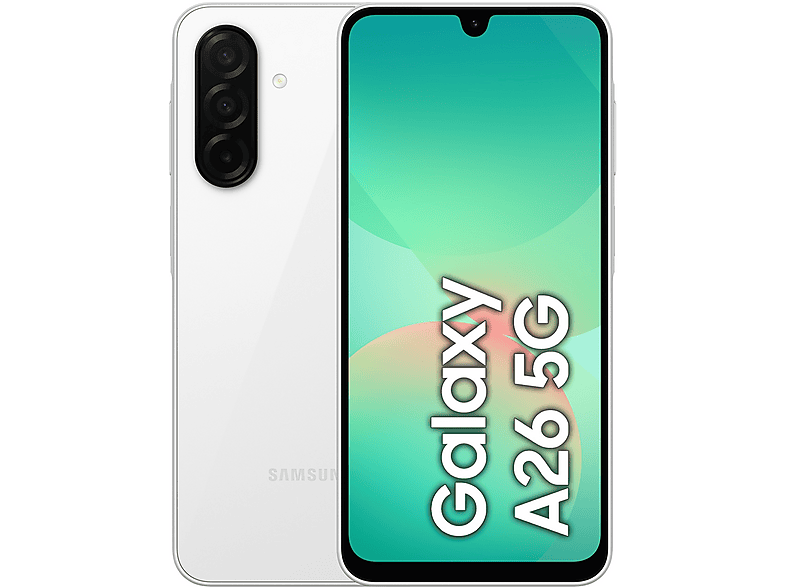 SAMSUNG GALAXY A26 5G 128GB, 128 GB, WHITE