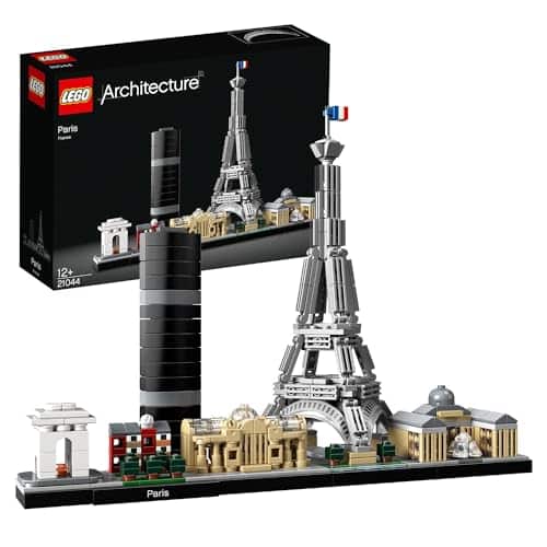 LEGO Architecture Parigi Set con Torre Eiffel e Museo del Louvre da Costruire, Kit Modellismo per Adulti con Monumenti, Set da Collezione Skyline, Idee Regalo per Uomo, Donna, Lui o Lei 21044