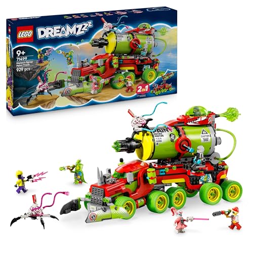 LEGO DREAMZzz 2 in 1 Il Camion della Vernice Spray di Mateo - Giocattolo con 2 Modalità di Costruzione, Booster Modulari e 5 Minifigure tra cui Cooper - Regalo Creativo per Bambini da 9 Anni - 71499
