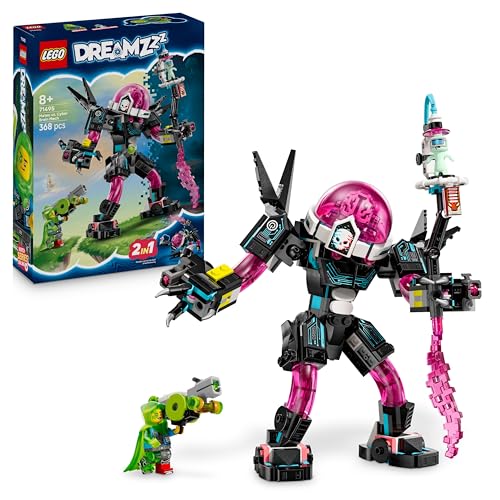LEGO DREAMZzz 2in1 Mateo vs. Mech Cyber Ragno - Robot Giocattolo Modulare per Bambini da 8 Anni Ricostruibile in Cerebro-Scorpio - Include una Minifigure e un Dreamling - Idea Regalo Creativa - 71495