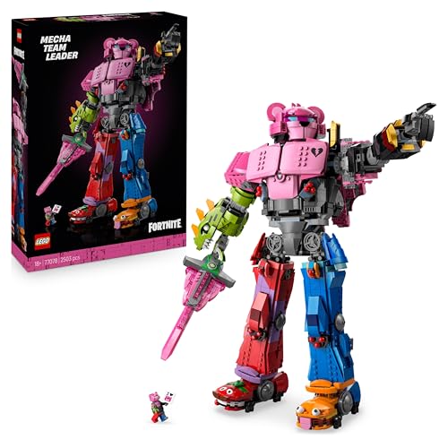 LEGO Fortnite Leader Squadra Mecha - Kit da Esposizione con Spada e Minifigure - Regalo da Collezione per Adulti Appassionati di Videogiochi - 77078