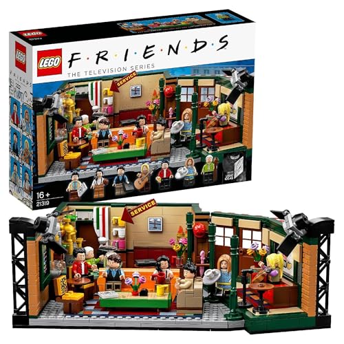 LEGO Ideas Central Perk, Set con l'Iconico Caffè e 7 Minifigure Friends, Gadget per il 25° Anniversario della Serie TV, Costruzioni per Adulti, 21319