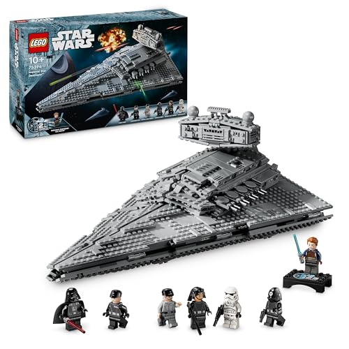 LEGO Star Wars Imperial Star Destroyer, Astronave Giocattolo da Costruire con Minifigure di Darth Vader, Giochi per Bambini e Bambine da 10 Anni, Idea Regalo da Collezione da Una Nuova Speranza 75394