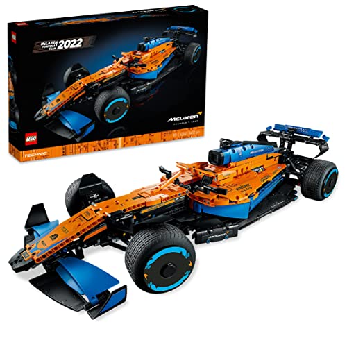 LEGO Technic Monoposto McLaren Formula 1, Replica dell'Auto Supercar per Adulti da 1.434 Pezzi, Idea Regalo per Lui, Lei, Uomo e Donna, Modellino da Costruire di Macchina da Corsa da Collezione 42141