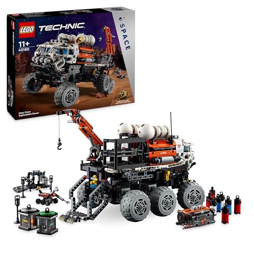 LEGO Technic Rover di Esplorazione Marziano, Giochi Spaziali per Bambini e Bambine da 11 Anni in su, Modellino da Costruire di Veicolo Giocattolo Ispirato alla NASA con Funzioni, Idea Regalo 42180