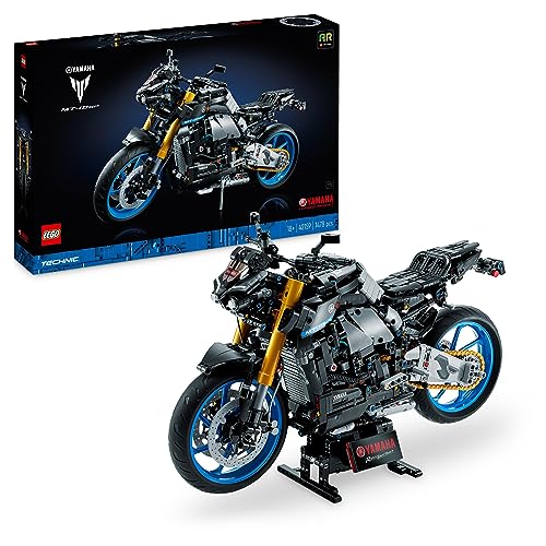 LEGO Technic Yamaha MT-10 SP, Modellino Moto per Adulti da Costruire, Replica di Motocicletta con Motore a 4 Cilindri, Sterzo Funzionante e App AR, Idea Regalo per Uomo, Donna, Lui o Lei 42159