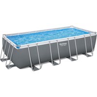 Piscina base struttura e liner rettangolare Power Steel - 549x274x132 cm grigio scuro