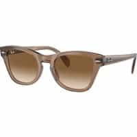 Ray - Ban Unisex RB0707S 664051 Occhiali da sole Acetato Marrone Marrone Squadrata Normale Sfumato