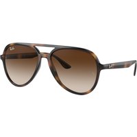 Ray - Ban Unisex RB4376 710/13 Occhiali da sole Iniettato Tartaruga Marrone Pilot Normale Sfumato