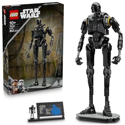 LEGO Star Wars 75434 Droide di Sicurezza K-2SO - Action Figure Giocattolo Snodabile da Costruire e da Esporre - Modello da Collezione con Targhetta - Regalo per Bambini, Bambine e Adulti Fan di Andor