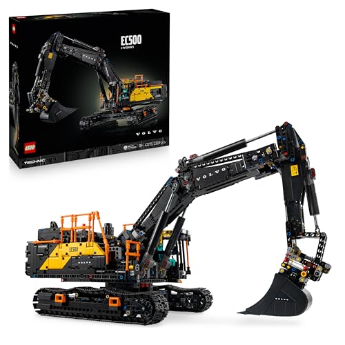LEGO Technic Escavatore Volvo EC500 Hybrid - Kit di Modellismo da Costruire per Adulti - Veicolo da Cantiere Motorizzato con Braccio e Cingoli Mobili, e Attrezzi Intercambiabili - Idea Regalo - 42215
