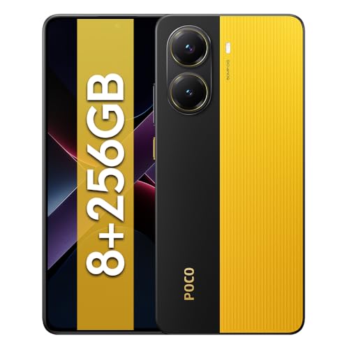 Xiaomi Poco X7 Pro 5G Smartphone, 8+256GB, Dimensity 8400-Ultra, 6,67” CrystalRes 1.5K Flow AMOLED, Fotocamera 50 MP, 6000 mAh, HyperCharge da 90 W, IP68, NFC, (caricatore non incluso), Giallo