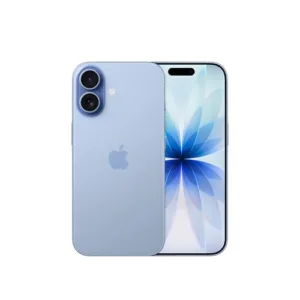 Apple iPhone 17 256 GB: display 6,3" con ProMotion, chip A19, fotocamera frontale Center Stage per selfie di gruppo più facili, più resistenza ai graffi, un giorno intero di batteria; Azzurro nebbia