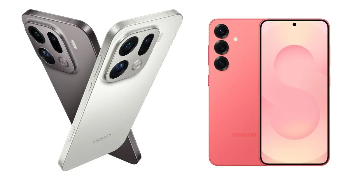OPPO Find X9 vs Samsung Galaxy S25: il confronto