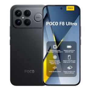 Xiaomi POCO F8 Ultra, Smartphone 12+256 GB, Display AMOLED 6,9" 120Hz, Fotocamera 50MP Light Fusion 950 con OIS, Audio Sound by Bose, Batteria 6500mAh, Nero, Garanzia 2 anni, Caricatore escluso