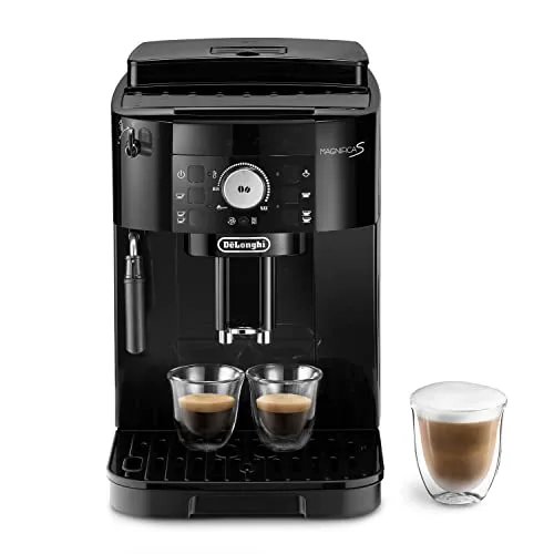 De'Longhi Perfetto Magnifica S ECAM11.112.B, Macchina da Caffè Automatica per Espresso e Cappuccino, Caffè in Chicchi o in Polvere, con Tasti a Selezione Diretta, Spegnimento Automatico, Nero